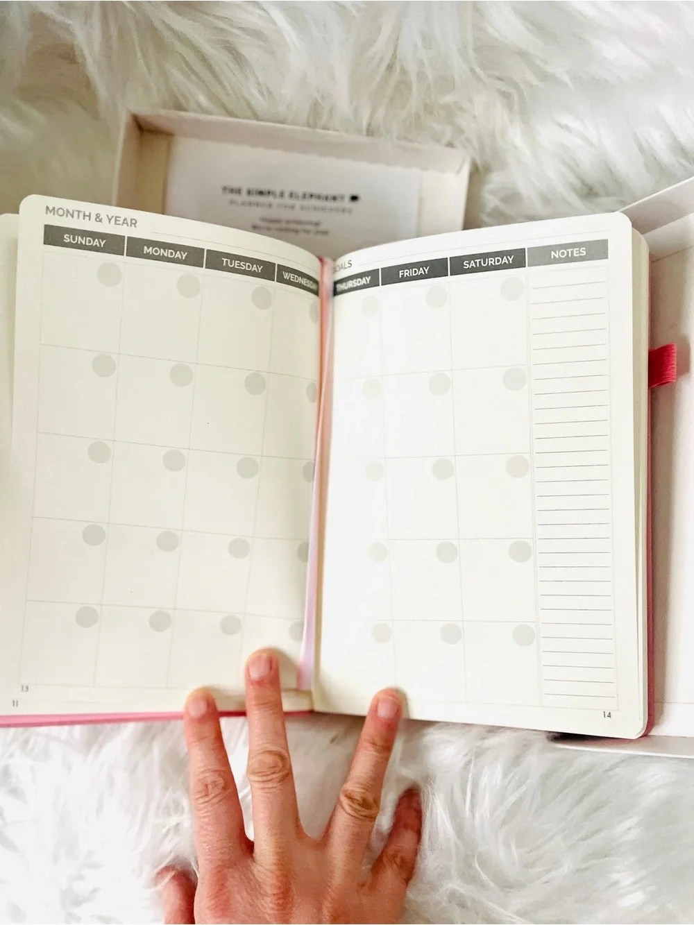 The Simple Elephant Pink Planner Daily Organization